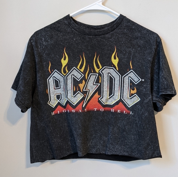 AC/DC Tops - AC/DC crop top
